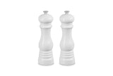 Le Creuset Salt and Pepper Mill Set 8-Inch, White