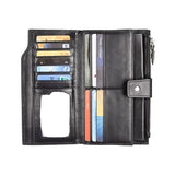 Leather Men's Wallet Long Business Retro Oxhide Large