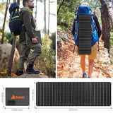 Takki 450W Peak Solar Generator 277Wh Portable Power Station with Solar Panels 40W Included 110V Pure Sine Wave AC Outlet DC USB Ports for Camping CPAP Emergency Tent Outdoor