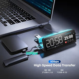Laptop Docking Station, 7-in-1 USB C Docking Station with Screen, Multiple Built-in Apps