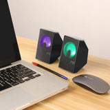 NJJOWRQ Computer Speaker Surround Sound System Speakers Gaming Deep Bass Wired for Laptop PC Theater TV
