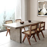 homary 70.9" Rectangle Dining Table, Farmhouse Kitchen Table for 4-6 People