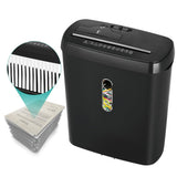 ZSRUIKJN Paper Shredder Office 12L Capacity Electric File Strip Level 2 Confidential 8 Sheets