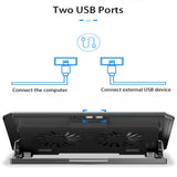 KMWHPJN Laptop Cooling Pads Large Size for 12-16 Inch Notebook Silent Gaming Cooler Wind Speed Adjustable Stand