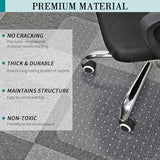 Office Chair Mat for Carpets, Clear Computer Desk Chair Mat for Low Carpeted Floors (30'' x 48'' Rectangle)