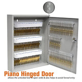 STEELMASTER 110 Key Cabinet Single Lock Key Box Welded Steel Scratch Resistant with Numbered Write-On Key