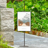 Metal Heavy Duty Floor Easels for Painting, Antique Tall Picture Easels with Base for Signs Photos Display
