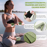 BECOJADDE Ankle Weights for Women Wrist Weights Set of 2 (2 lb Each) Adjustable Arm Leg Weight for Womens Men Suitable for Walking, Gradient Green