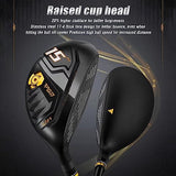 PGM Men's 13-Piece Complete Golf Club Set - Includes 3 Woods, 1 Hybrid, 7 Irons, Sand Wedge, Putter, and Stand Bag - RH