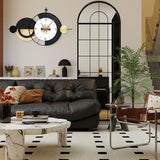Anmotpe Large Modern Wall Clocks Big Wall Clock Nordic Style Metal Dial Battery Operated Clocks for Living Room Kitchen Bedroom 20.8X34.2inch