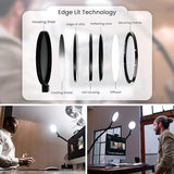 LUME CUBE Edge 2.0 LED Desk Lamp | Dimmable Home Office Desk Light with USB Charging Port & Strong Swing Arm
