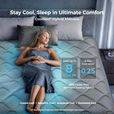 Sweetnight CoolNest Hybrid King Size Mattress 14 Inch, Cooling Pillow Top