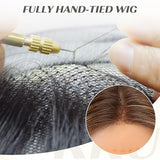KKU 5x6 Lace Front Human Hair Wig，small cap size，Hand-Tied Craft