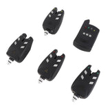CFTIGIW 4 Pcs Fishing Bite Alarm Pcs Receiver Indicator Sound LED Light Alert Fish Equipment Accessories Fish Bite AlarmFishing Bite AlarmLight Fishing AlertFishing