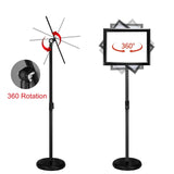 Adjustable Pedestal Poster Sign Stand with Heavy Duty for 8.5 x 11 inches (Silver） IN WHICH BAY