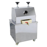 WYDDDARY Electric 3 Rollers Desktop Sugarcane Juicer Machine With Emergency Stop Switch Stainless Steel Sugar Cane Juice Press Extractor for Home Commercial 110V 1100W