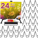 Tabletop Easels, Black Steel Table Top Easels for Display, Adjustable Portable Table Top Easel for Paintings