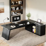 Tribesigns 78" L-Shaped Executive Desk, Large Modern Office Desk