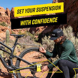 Slacker MTB Starter Suspension Tuning Kit – Digital Sag Tool & Portable Bike Tool for Precise MTB Sag Setup – One-Person Axle Measurement System – Bike Suspension Tool for Forks & Rear Shocks