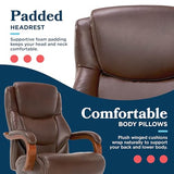 La-Z-Boy Delano Big & Tall Executive Office Chair, Ergonomic Mid-Back Body Pillow Lumbar Support
