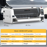 EXPLUX 24" Wide Format DTF Printer Dual XP600 Printheads Industrial-Grade