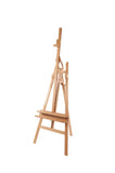 Mabef M/11 Wooden Lyre Easel, Adjustable Indoor Artist Easel, Beech Wood, Holds Up to 22 lbs, Height Adjustable Canvas Support