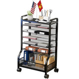 Teacher Rolling Cart Storage Organizer File Folder Rolling File Cart Under Desk