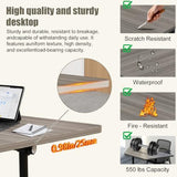 47.2in Flip Top Folding Conference Room Table with Rolling Wheels