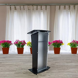 FixtureDisplays® 23.8x15x46.7" Acrylic Church Podium Pulpit Debate Conference Lectern