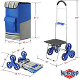 uper Loading Stair Climber 220 lbs Capacity, Grocery Foldable Trolley with Extra Large
