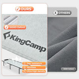 KingCamp Camping Cots for Adults, 1000D Cationic Oxford Heavy Duty Folding Cot, Extra Wide 28" Ultralight Portable Sleeping Bed for Tent, Office Nap, Travel, Supports 441 lbs with 7075 Aluminum Frame