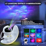 Astronaut Galaxy Projector - ASTRAEA Star Projector with Built-in Speaker, LED Night Light for Kids Bedroom with Timer and Remote