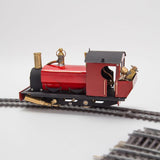 MechPuConToy Metal Steam Locomotive Train Model, 1/50 HO Scale Live Steam Locomotive Model with Oscillating Steam Engine (Track Not Included)