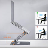DTTLYQF Aluminum Alloy Folding Laptop Stand Tablet Fixed Office Artifact Universal Lift Telescopic(Gray)