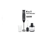 4-in-1 Electric Hand Mixer, 300W Multi-Functional Meat Grinder & Blender for Kitchen, Milkshakes, Cakes, Portable Food Processor with 3 Speed & Accessories