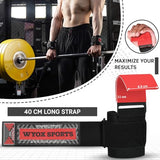 WYOX Weight Lifting Hooks for Men & Women (Pair) – Heavy Duty Wrist Support Straps with Hooks for Deadlifts, Pull Ups, Shrugs – Gym Lifting Straps