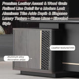Modern L Shaped Executive Desk with Drawers & Dual Storage Cabinets