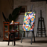 Easel for Painting: A Frame Wood Easel for Adults Artists Display Sign- Holds