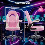 Sweetcrispy Computer Video Game Desk Chair: Ergonomic Comfy Lumbar Support