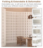 This Portable Folding Privacy Screen 197x17x110in Temporary Room Divider