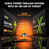 Compact 24V 100Ah Lithium Battery, 24V 100Ah LiFePO4 Battery 5000+ Cycles