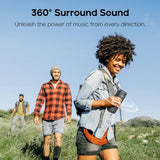 Tribit StormBox 2 Bluetooth Speaker with 34W 360° Surround Sound, XBass Tech, 24H Playtime, IPX7 Waterproof, Bluetooth 5.3, TWS Pairing Portable Wireless Speaker for Outdoor