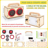 DIY Bluetooth Speaker Kit with LED Lights & Colored Pencils