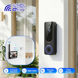 Wireless Doorbell Camera Video Monitor with Display 4.5" Screen Indoor Visual Base Station