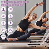 INDEPANDIA Wrist & Ankle Weights for Women and Men, 2lbs Pair Adjustable Silicone Weighted Bangles for Arm & Leg Workouts, Dusty Orchid