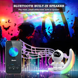 Astronaut Galaxy Projector - ASTRAEA Star Projector with Built-in Speaker, LED Night Light for Kids Bedroom with Timer and Remote