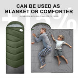TANSTRIDER Sleeping Bags for Adults Teens, 4 Season Camping Sleeping Bag Waterproof,Machine Washable Backpacking Gear for Cool Weather,Outdoor Tent Hiking Hunting,with Compression Sack,86.6x31.5,4lb