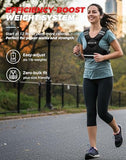 BAGAIL Adjustable Weighted Vest for Men & Women 12-18lb, Comfortable U-Neck Rucking Vest with 6 Removable Weights, Storage Pocket and Reflective Strips for Running