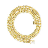 Nuragold 10k Real Yellow Gold Miami Cuban Link 6mm Solid Chain Necklace - 28"