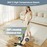 Steam Mop, 12-in-1 Powerful Handheld Steam Cleaner Detachable Steam Mops for Floor Cleaning, 565ML Removable Tank, 23FT Power Cable, MultiPurpose Steamer for Hardwood, Tile, Grout, Furniture